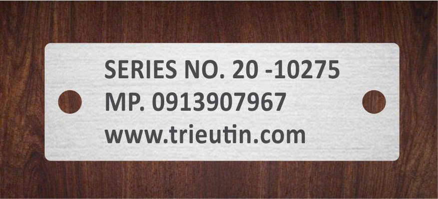 Khắc laser tem nhãn theo yêu cầu tại Khắc Dấu Minh Thư