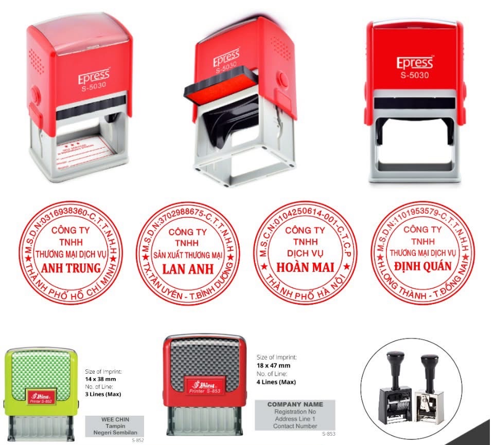 Khắc Dấu Tem Giá Rẻ Lấy Ngay tại Bình Dương